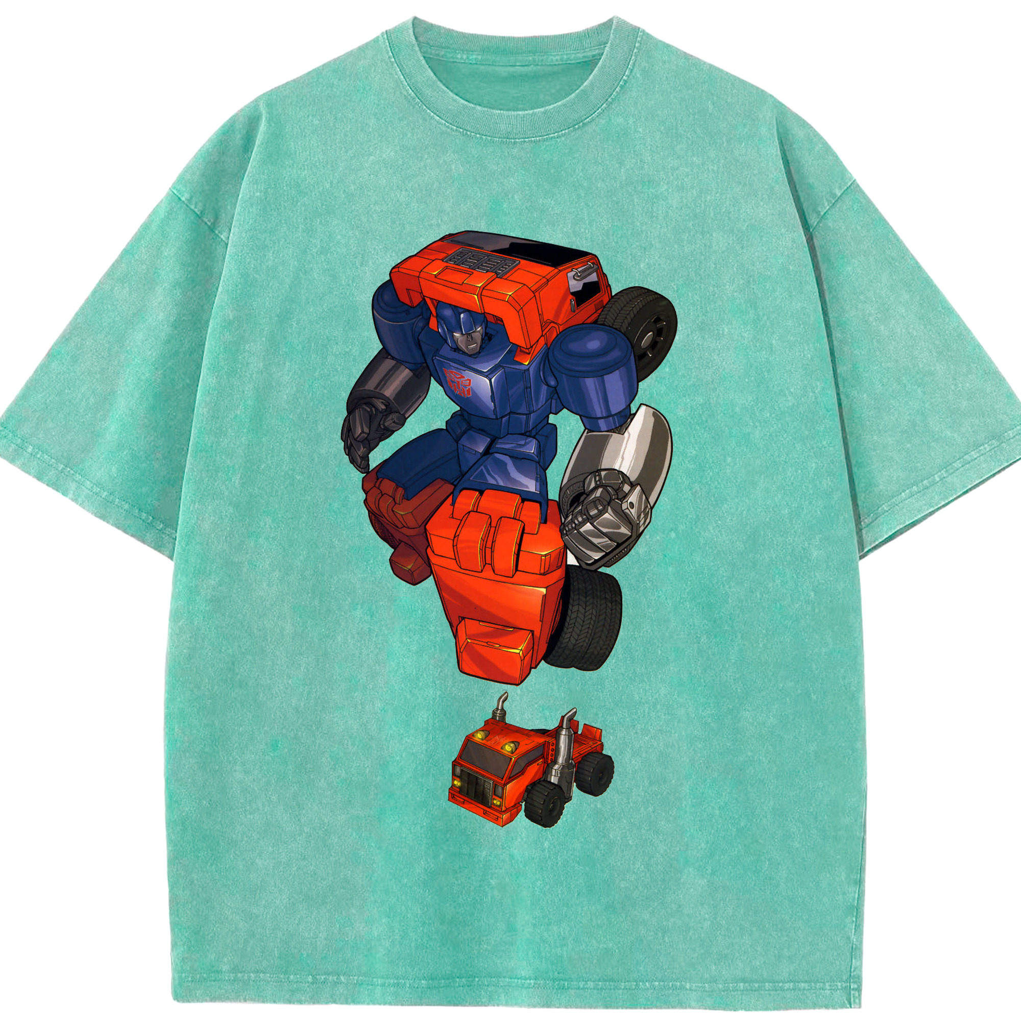 （画像用）  綿100% ヴィンテージ風 半袖Tシャツ（フロントプリント）
